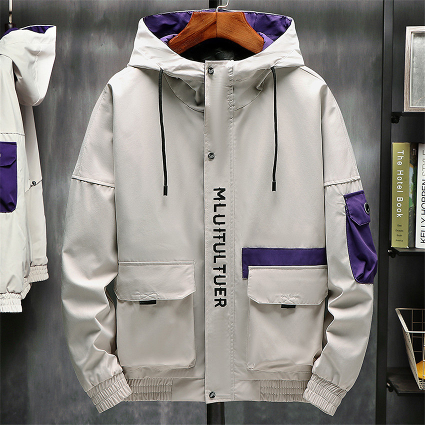2021 New Spring Autumn Hooded Men Stand Harajuku Mens Coats Windbreaker Streetwear Male Jacket -4xl U3BB, Black
2021 New Spring Autumn Hooded Men Stand Harajuku Mens Coats Windbreaker Streetwear Male Jacket -4xl U3BB, Black