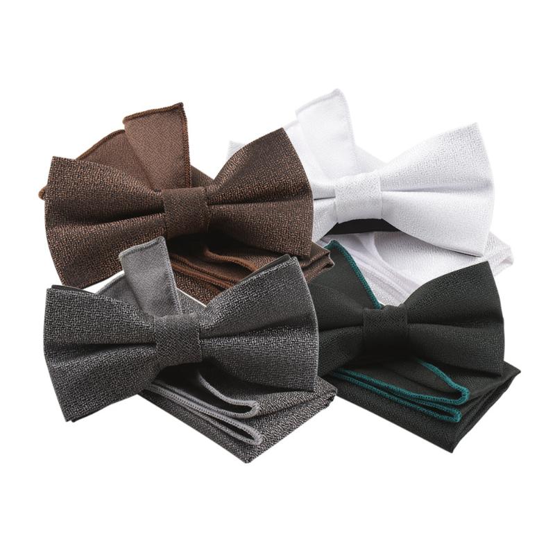 New Men's Bow Tie Pocket Towel Set Polyester Silk Solid Color Formal Bowtie Gifts for Men Formal Business Suit
New Men's Bow Tie Pocket Towel Set Polyester Silk Solid Color Formal Bowtie Gifts for Men Formal Business Suit