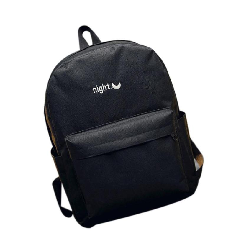 2020 New Women Simple Canvas Satchel Day Night Letters Backpack Rucksack Mochila Backpacks for Adolescent Girls School Supplies, Black
2020 New Women Simple Canvas Satchel Day Night Letters Backpack Rucksack Mochila Backpacks for Adolescent Girls School Supplies, Black