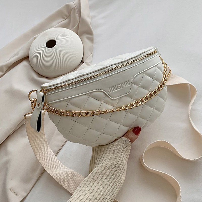 Fashion PU Leather Lingge Chest Packs 2021 New Ladies Chain Waist Crossbody Bag Luxury Trend Shoulder Bags Female Handbags Q1119
Fashion PU Leather Lingge Chest Packs 2021 New Ladies Chain Waist Crossbody Bag Luxury Trend Shoulder Bags Female Handbags Q1119