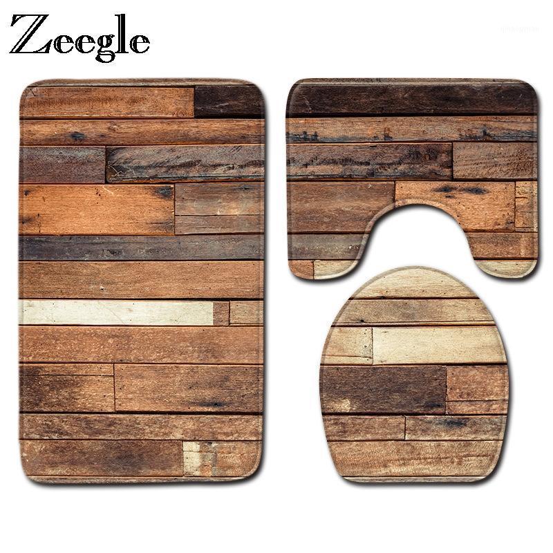 Zeegle 3Pcs Mats For Toilet Bathroom Carpet Wood Grain Bath MatSet Non-slip Bathroom Mat Bath Rug Toilet Set Cover Floor Rugs1
Zeegle 3Pcs Mats For Toilet Bathroom Carpet Wood Grain Bath MatSet Non-slip Bathroom Mat Bath Rug Toilet Set Cover Floor Rugs1