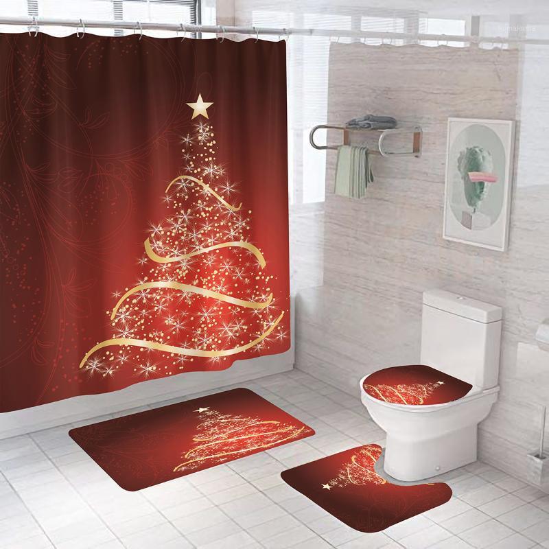 Star Christmas Tree Pattern Fabric Shower Curtain Bathroom Curtains Happy New Year Anti-slip Bath Mat Toilet Seat Cover Carpet1
Star Christmas Tree Pattern Fabric Shower Curtain Bathroom Curtains Happy New Year Anti-slip Bath Mat Toilet Seat Cover Carpet1