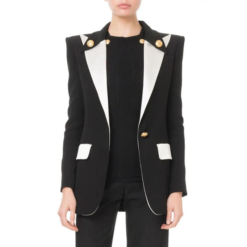 New Runway Designer Blazers Mistress of the Office Normal Classic Buttons Outerwear Autumn Coat Winter Jacket Black Women 8hjw
New Runway Designer Blazers Mistress of the Office Normal Classic Buttons Outerwear Autumn Coat Winter Jacket Black Women 8hjw