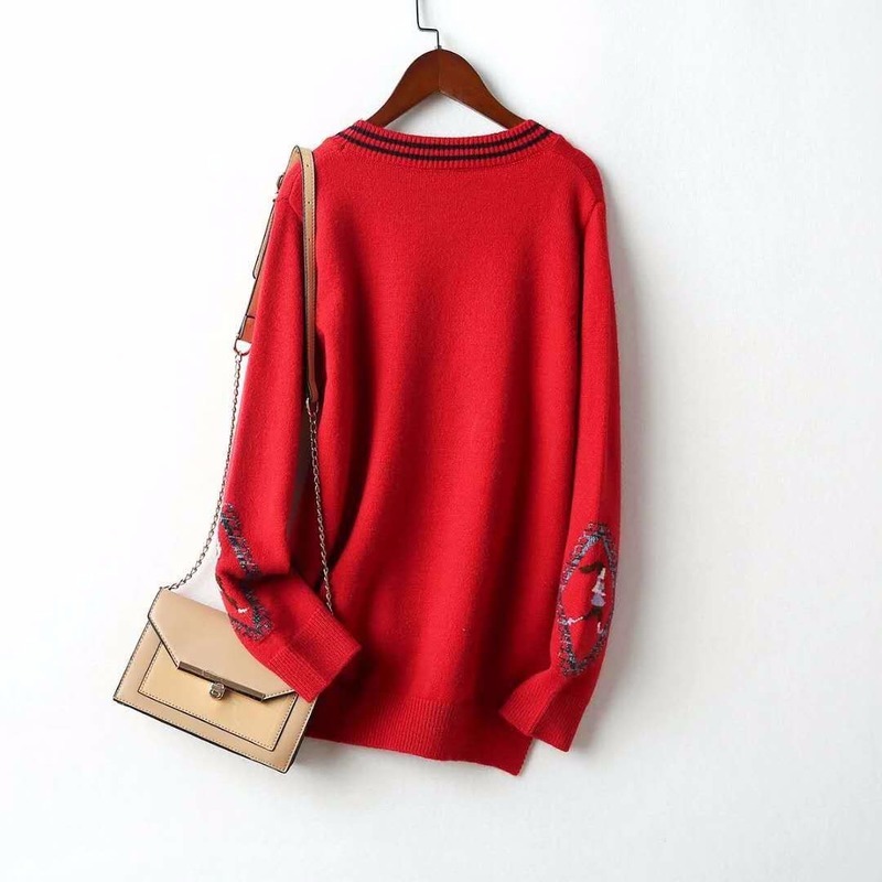 Women's knitted jacket new autumn and winter Korean version of the V-neck fashion outer cardigan sweater women 210204