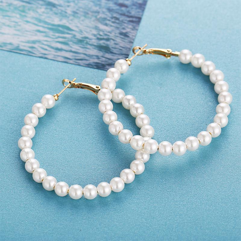 Hoop & Huggie H:HYDE Fashion Women Pearl Earrings Round Shape Girls Birthday Party Brincos Brand Jewelry Gift
Hoop & Huggie H:HYDE Fashion Women Pearl Earrings Round Shape Girls Birthday Party Brincos Brand Jewelry Gift