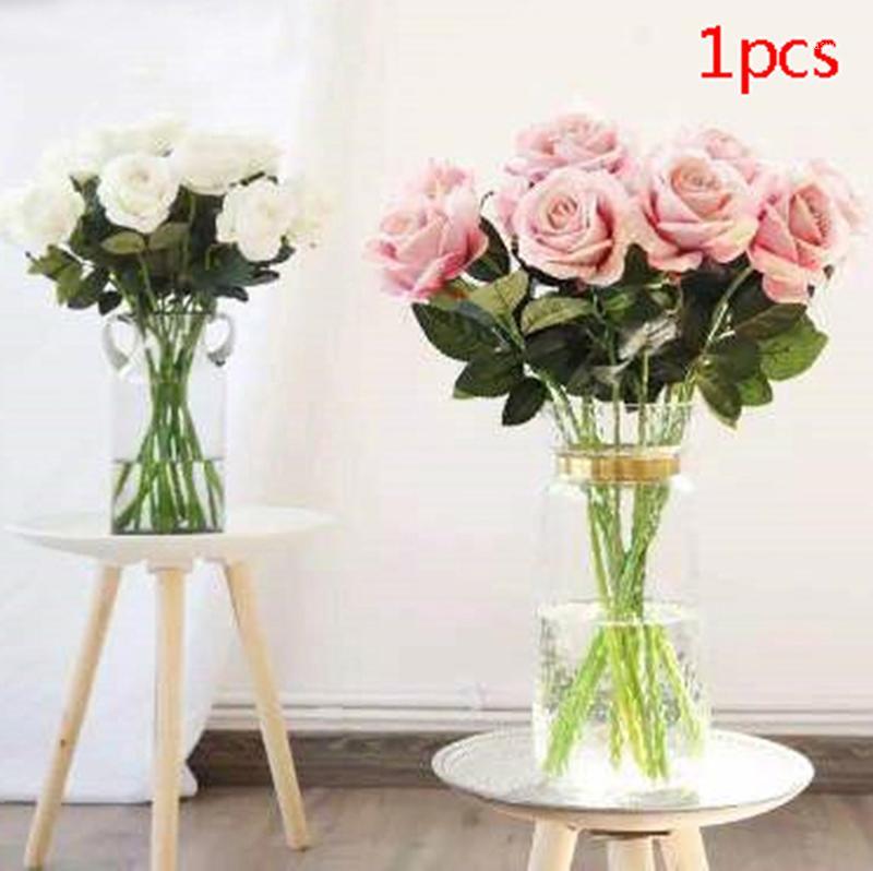1pc Short Big Artificial Roses Branch Flowers Flannel Fabric Cute Pink Fake Flowers Crafts Wedding Home Decoration Party Decor1
1pc Short Big Artificial Roses Branch Flowers Flannel Fabric Cute Pink Fake Flowers Crafts Wedding Home Decoration Party Decor1