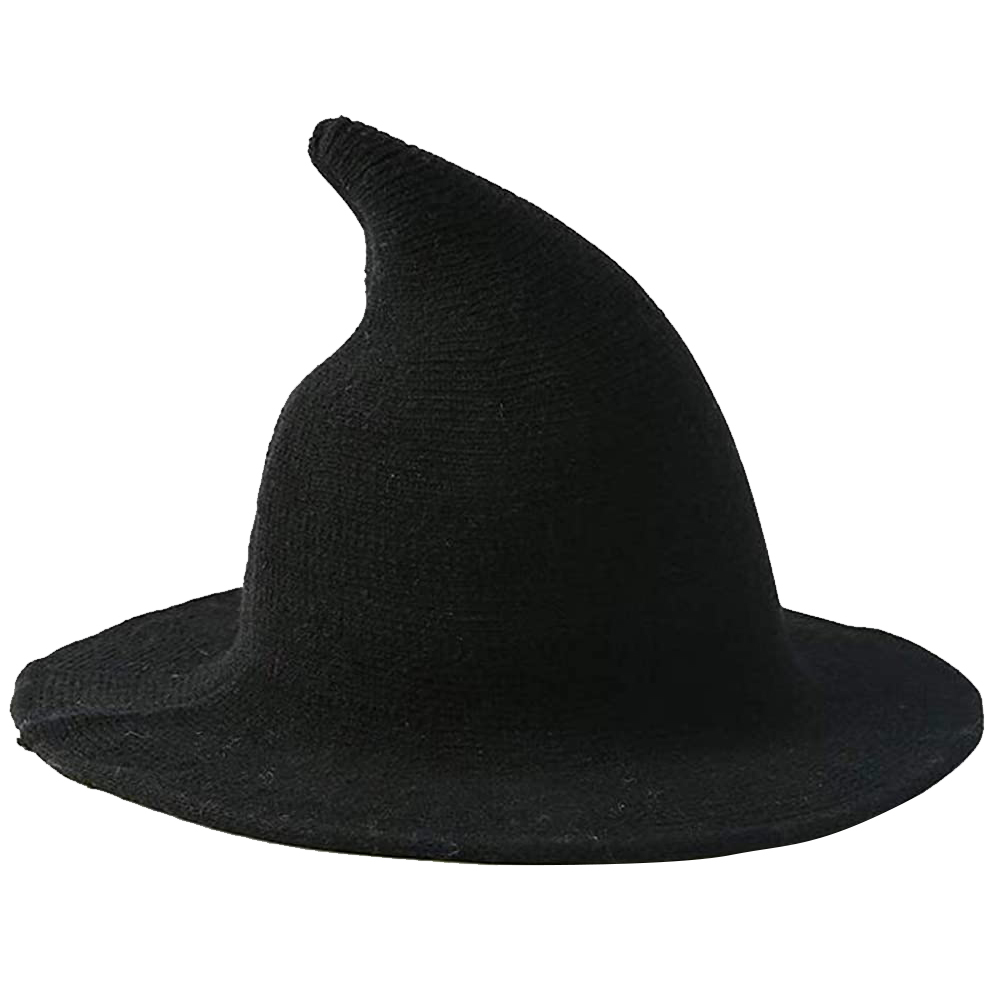 Women's Witch Kinitted-Wool Hats for Halloween Party Masquerade Cosplay Costume Accessory and Daily, Black
Women's Witch Kinitted-Wool Hats for Halloween Party Masquerade Cosplay Costume Accessory and Daily, Black
