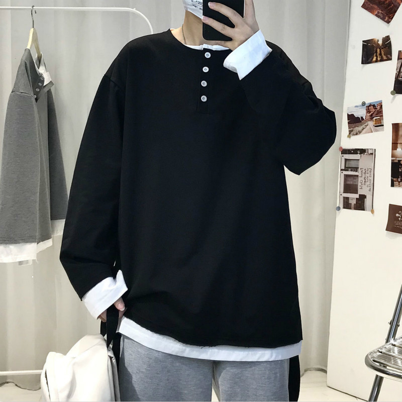 and 2021 Spring Autumn Shirt with Long Loose Sleeves in Tide Marks Around the Neck of Two Black Top Pieces B63B, Games
and 2021 Spring Autumn Shirt with Long Loose Sleeves in Tide Marks Around the Neck of Two Black Top Pieces B63B, Games