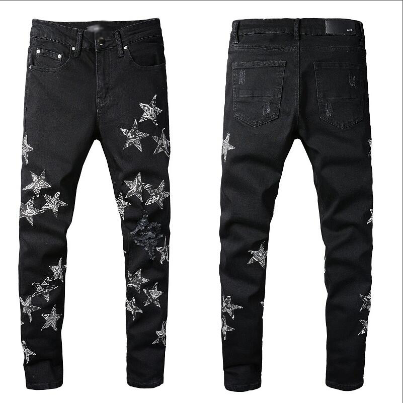 20SS Mens Designer Jeans Distressed Ripped Biker Slim Fit Motorcycle Denim For Men s Top Quality Fashion jean Mans Pants pour hommes #020, Black
20SS Mens Designer Jeans Distressed Ripped Biker Slim Fit Motorcycle Denim For Men s Top Quality Fashion jean Mans Pants pour hommes #020, Black