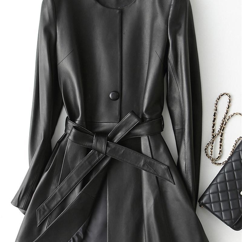 Nerazzurri Spring autumn black faux leather jacket women long sleeve belt Leather coat Plus size leather jackets for women 210201
Nerazzurri Spring autumn black faux leather jacket women long sleeve belt Leather coat Plus size leather jackets for women 210201