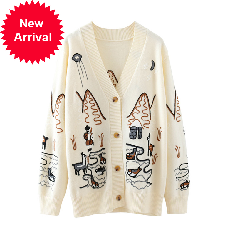 High quality winter autumn fashion oversize embroidered with low-necked v cardigan long sleeve single button breasted knitted C-092 sweaters, Dark grey
High quality winter autumn fashion oversize embroidered with low-necked v cardigan long sleeve single button breasted knitted C-092 sweaters, Dark grey