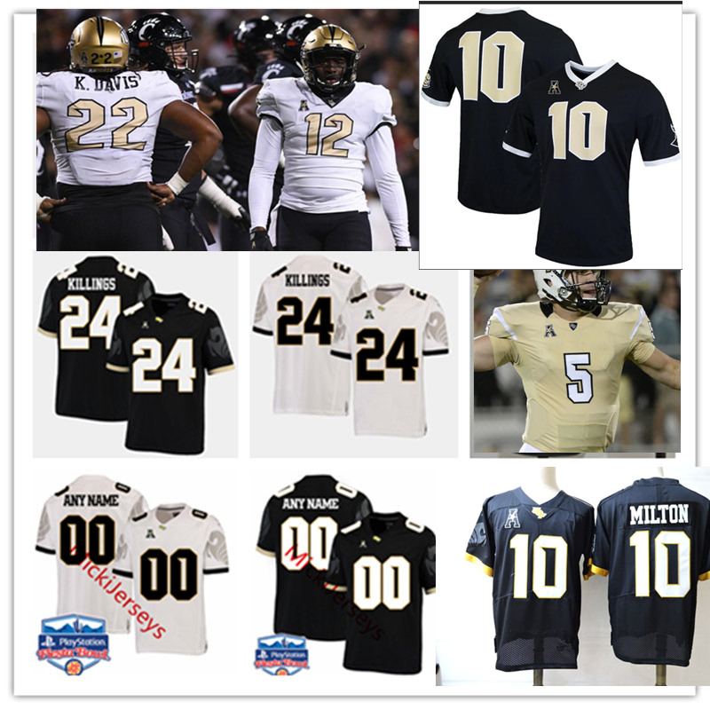 Custom UCF Knights Football Jersey 16 Tre Nixon 8 Darriel Mack Jr 10 Eriq Gilyard Bentavious Thompson Aaron Robinson Otis Anderson UCF Jerse, Black
Custom UCF Knights Football Jersey 16 Tre Nixon 8 Darriel Mack Jr 10 Eriq Gilyard Bentavious Thompson Aaron Robinson Otis Anderson UCF Jerse, Black