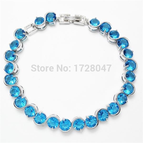 New Wedding Bracelet & Bangle Zircon Jewelry High Quality + Round Cubic Zirconia Tennis Bracelet