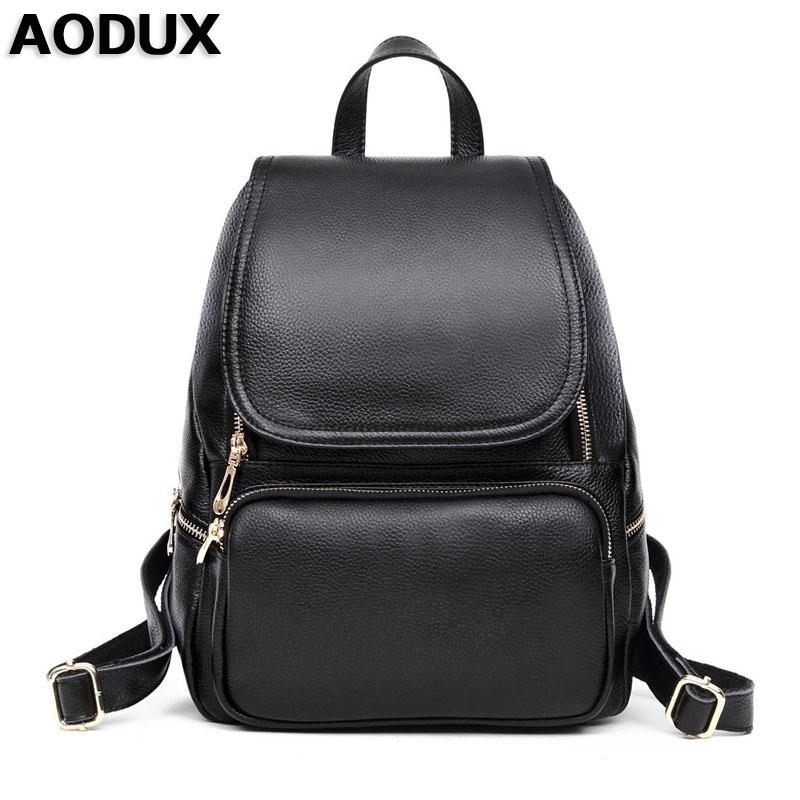 AODUX Fashion 100% Genuine Leather Backpacks Ladies Real Cowhide Bags Women Backpack Top Layer Cow Leather Schoolbag Knapsack, Black
AODUX Fashion 100% Genuine Leather Backpacks Ladies Real Cowhide Bags Women Backpack Top Layer Cow Leather Schoolbag Knapsack, Black
