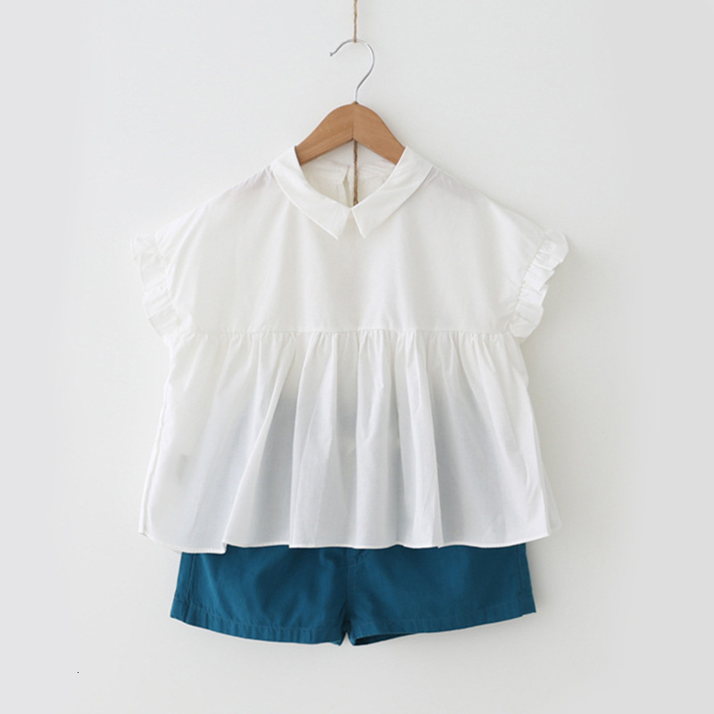 2021 New Clothing Summer Cotton Peter Pan Collar Top+short Two-piece Children Sets Casual Girls Clothes Suit Rdpd, White
2021 New Clothing Summer Cotton Peter Pan Collar Top+short Two-piece Children Sets Casual Girls Clothes Suit Rdpd, White