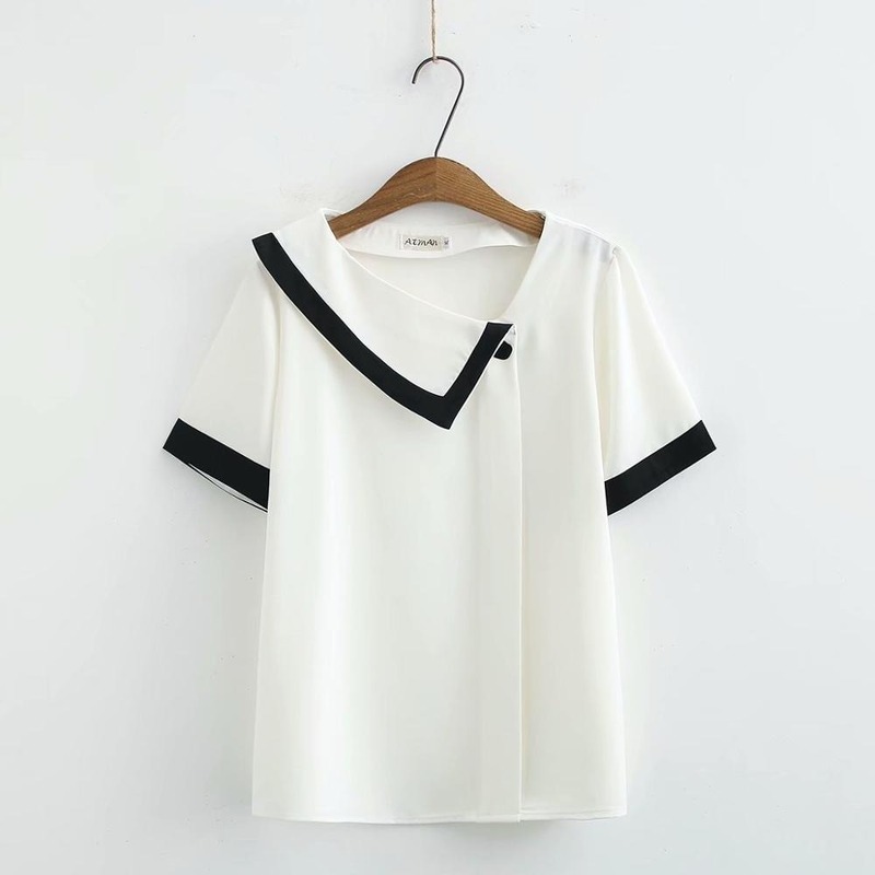 Collar More Asymmetrical Size Chiffon Woman Loose Tshirts 2020 New Summer Casual Ladies Shirts T-shirts Zf7d, White
Collar More Asymmetrical Size Chiffon Woman Loose Tshirts 2020 New Summer Casual Ladies Shirts T-shirts Zf7d, White