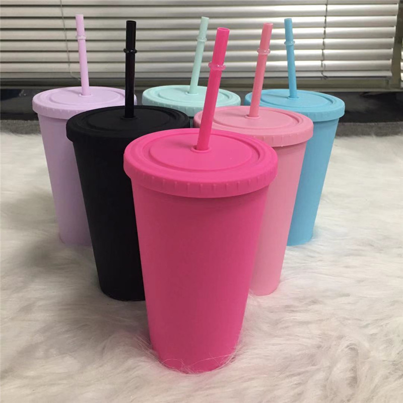 6 Colors Plastic Acrylic Cups 16oz Tumbler Cup Straws And Double Reusable Lids Layer Water With Portable Matte Coffee Cup Wedding Gifts Bkgn
6 Colors Plastic Acrylic Cups 16oz Tumbler Cup Straws And Double Reusable Lids Layer Water With Portable Matte Coffee Cup Wedding Gifts Bkgn