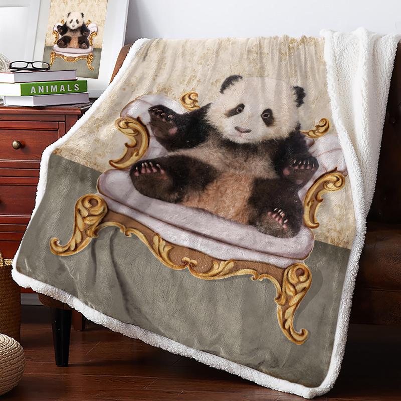 Panda Sitting On The Couch Retro Fleece Blanket Warm Cashmere Blanket Office Sofa Supplies Blankets for Beds
Panda Sitting On The Couch Retro Fleece Blanket Warm Cashmere Blanket Office Sofa Supplies Blankets for Beds