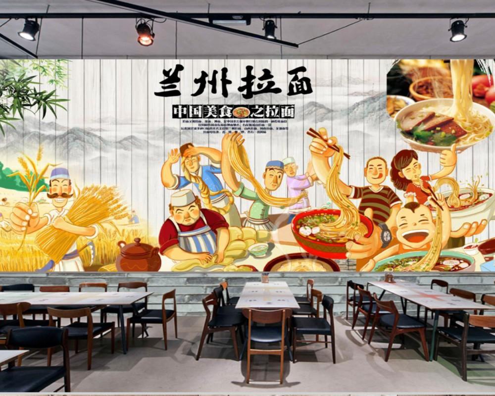 Free Shipping Chinese Restaurant Custom 3D Decoration Wallpaper Ramen Shop Mural Retro Nostalgic Lanzhou Ramen Restaurant Mural, As pic
Free Shipping Chinese Restaurant Custom 3D Decoration Wallpaper Ramen Shop Mural Retro Nostalgic Lanzhou Ramen Restaurant Mural, As pic