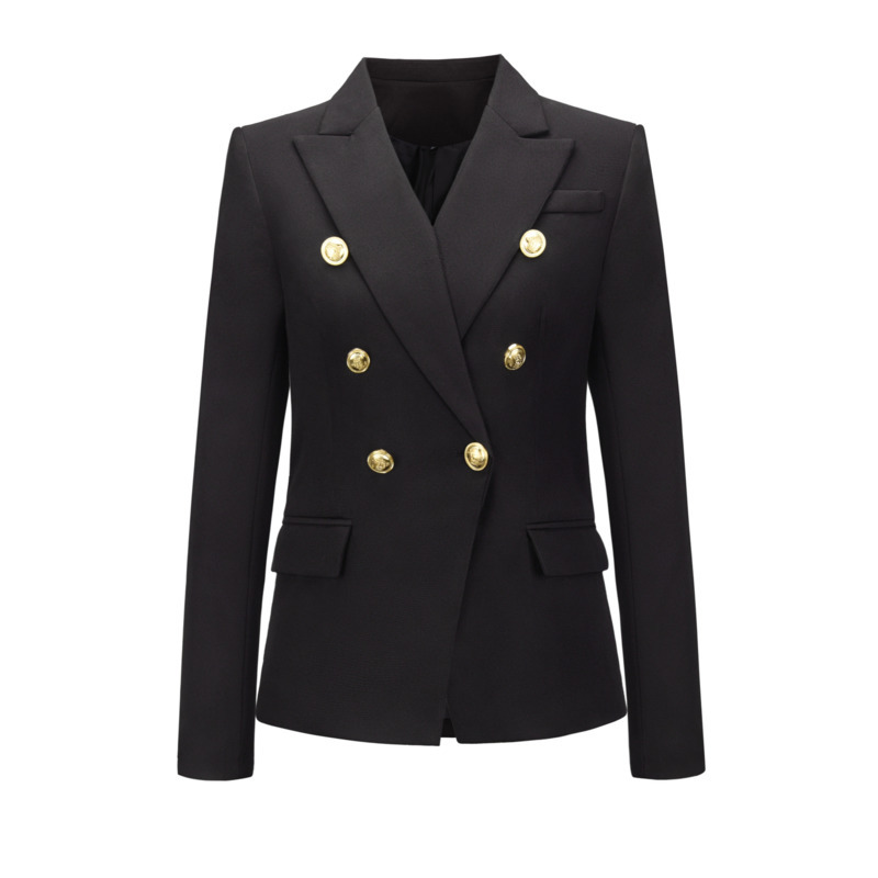 2020 fashion female designer double breasted metal lion blazer buttons women' jacket mujer chaqueta, Cd
2020 fashion female designer double breasted metal lion blazer buttons women' jacket mujer chaqueta, Cd