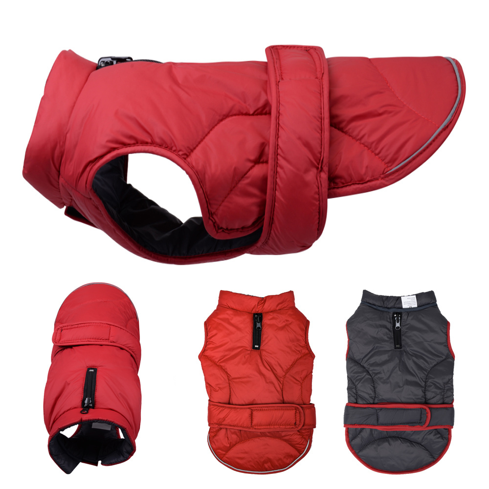 Winter Jacket Waterproof Reversible Hair Free Puffy Dog Clothes Reflective Adjustable Warm Coat for Small Medium Big Dogs Y1124
Winter Jacket Waterproof Reversible Hair Free Puffy Dog Clothes Reflective Adjustable Warm Coat for Small Medium Big Dogs Y1124