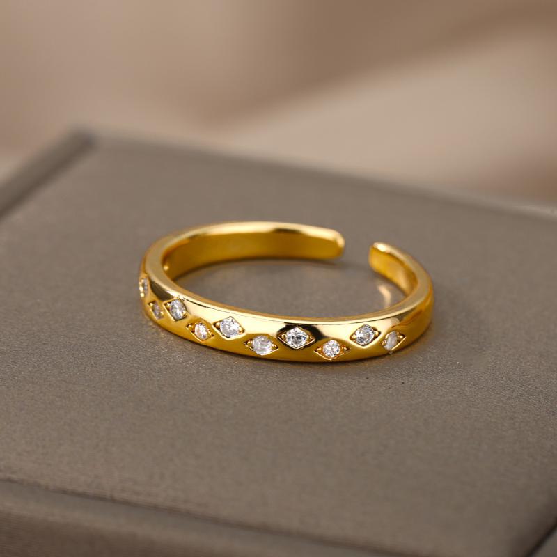 Cluster Rings Trendy Elegant Zircon For Women White Engagement Design Female Wedding Jewelry 2022 Fashion Bijoux Femme, Golden;silver
Cluster Rings Trendy Elegant Zircon For Women White Engagement Design Female Wedding Jewelry 2022 Fashion Bijoux Femme, Golden;silver