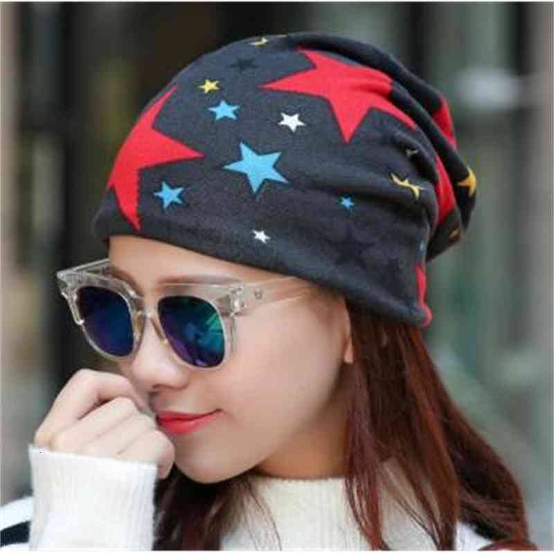 Hats Caps Spring and Autumn Multifunctional Confinement Magic Scarf Hat Female Outdoor Riding Pile Cover Chemotherapy