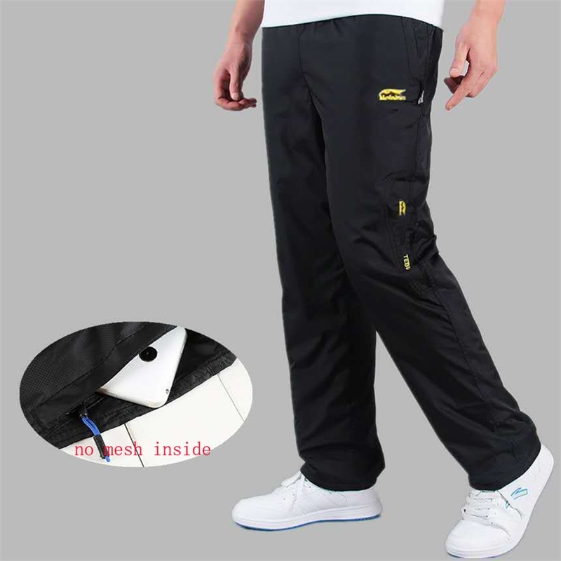 Sportswear Joggers Outside Men's Casual Pants Quickly Dry Breathable Pants Men Trousers Mesh Sweatpants Active Pants 4XL 201217