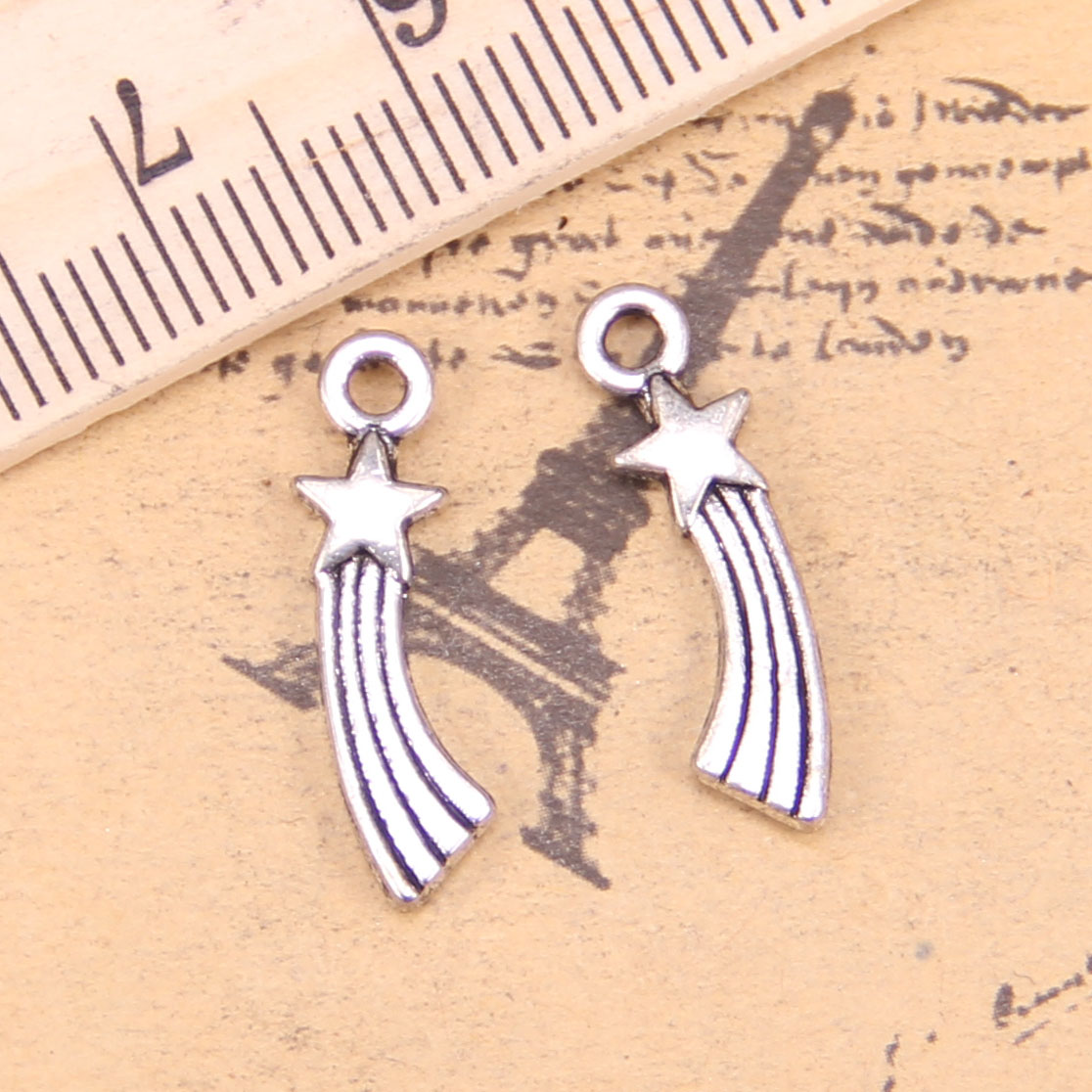 162pcs Jewelry Charms shooting star 20x5mm Antique Silver Plated Pendants Making DIY Handmade Tibetan Silver Jewelry, Bronze;silver
162pcs Jewelry Charms shooting star 20x5mm Antique Silver Plated Pendants Making DIY Handmade Tibetan Silver Jewelry, Bronze;silver