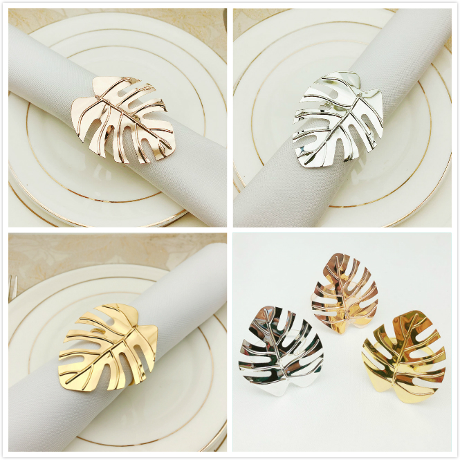 Monstera Shaped Napkin Rings Metal Napkin Holders For Dinners Party Hotel Wedding Table Decoration Supplies Napkin Buckle
Monstera Shaped Napkin Rings Metal Napkin Holders For Dinners Party Hotel Wedding Table Decoration Supplies Napkin Buckle