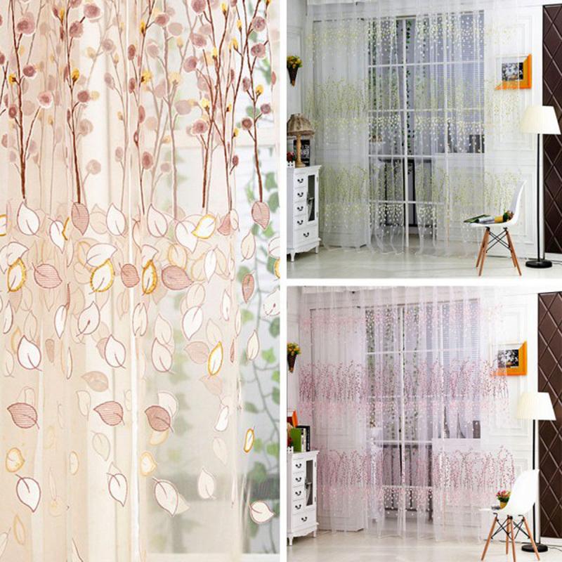 Floral Print Tulle Voile Curtains Transparent Window Curtain for Living Room Bedroom Drape Panel Sheer Scarf Rod pocket 4 Colors, Pink
Floral Print Tulle Voile Curtains Transparent Window Curtain for Living Room Bedroom Drape Panel Sheer Scarf Rod pocket 4 Colors, Pink