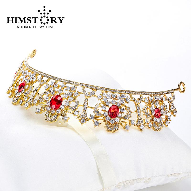 HIMSTORY Elegance Red Clear Austrian Crystal Bridal Party Crown Tiaras Wedding Hair Accessory
HIMSTORY Elegance Red Clear Austrian Crystal Bridal Party Crown Tiaras Wedding Hair Accessory