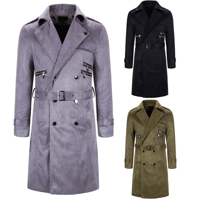 2020 New Men Slim Mid-Length Windbreaker Jacket With Lapel Solid Color Suede Coat Fashion Breathable Jacket For Men Style, Black
2020 New Men Slim Mid-Length Windbreaker Jacket With Lapel Solid Color Suede Coat Fashion Breathable Jacket For Men Style, Black