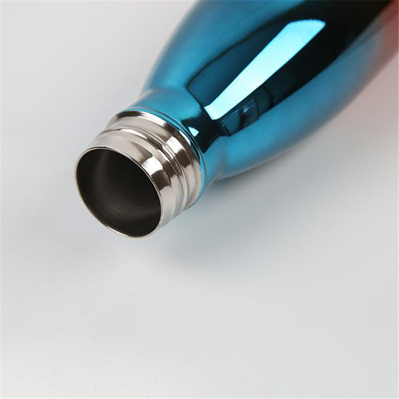 Customize Stainless Steel Water Bottle Rose Gold Thermos Vacuum Flask Insulated Cold Cup Leak-proof Sport Drink Bottle Mug 201109