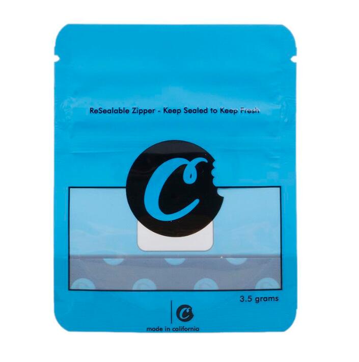 Blue Cookies Mylar Bags 420 packaging mylar bags plastic bag california cookies sf 8th 3.5g Packaging smell proof childproof zipper bag SFG
Blue Cookies Mylar Bags 420 packaging mylar bags plastic bag california cookies sf 8th 3.5g Packaging smell proof childproof zipper bag SFG