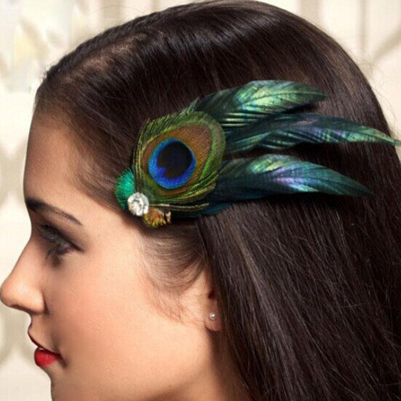 New trendy women hair clip unique Peacock Feather Rhinestones women lady party Hair Clip Pin Head Hairpin for girl gift #48
New trendy women hair clip unique Peacock Feather Rhinestones women lady party Hair Clip Pin Head Hairpin for girl gift #48