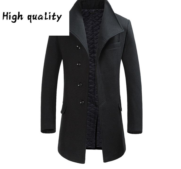 Coat Men's Winter Wool Coat Men Long Jacket Thicken Coats Man Winter 2020 Woolen Mens Overcoat Abrigo Hombre, Black
Coat Men's Winter Wool Coat Men Long Jacket Thicken Coats Man Winter 2020 Woolen Mens Overcoat Abrigo Hombre, Black