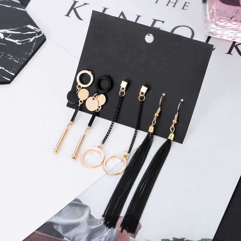 4 Pairs/set Vintage Hollow Round Circle Geometric Drop Earrings For Women Fashion Metal Chain Tassel Long Earrings Set Jewelry
4 Pairs/set Vintage Hollow Round Circle Geometric Drop Earrings For Women Fashion Metal Chain Tassel Long Earrings Set Jewelry