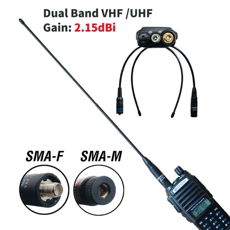 2PCS Original Baofeng Antenna Dual Band Walkie Talkie Antenna SMA-F SMA-M VHF UHF 144-430MHz For UV-5R UV-82 BF-888S NA-771
2PCS Original Baofeng Antenna Dual Band Walkie Talkie Antenna SMA-F SMA-M VHF UHF 144-430MHz For UV-5R UV-82 BF-888S NA-771