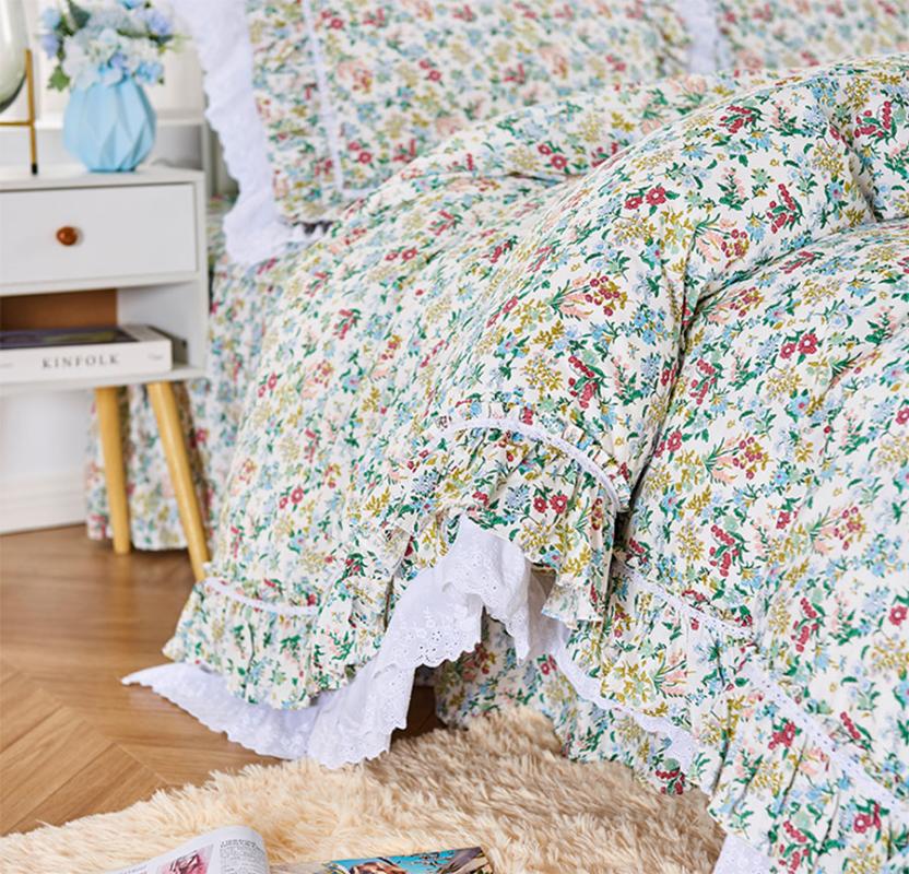 Pastoral floral ruffle lace bedding sets, full queen king cotton single double bedclothes bed dress pillow case quilt cover, Picture color
Pastoral floral ruffle lace bedding sets, full queen king cotton single double bedclothes bed dress pillow case quilt cover, Picture color