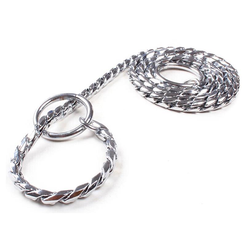 5mm Strong Chrome Metal Chain Dog Leash Adjustable Snake P Chock Training Collars Pet Supplies Lead Belts
5mm Strong Chrome Metal Chain Dog Leash Adjustable Snake P Chock Training Collars Pet Supplies Lead Belts