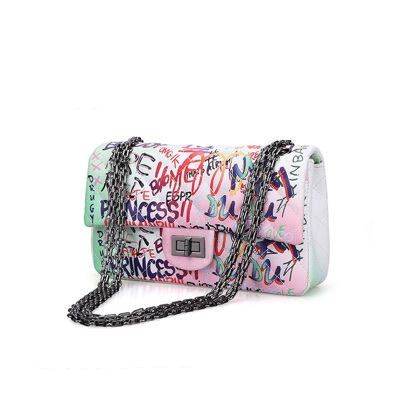 HBP Fashion Womens Bag Colorful Graffiti New Jelly Bag Fashion Shoulder Crossbody Chain Bag Europe and America Autumn and Winter Female
HBP Fashion Womens Bag Colorful Graffiti New Jelly Bag Fashion Shoulder Crossbody Chain Bag Europe and America Autumn and Winter Female