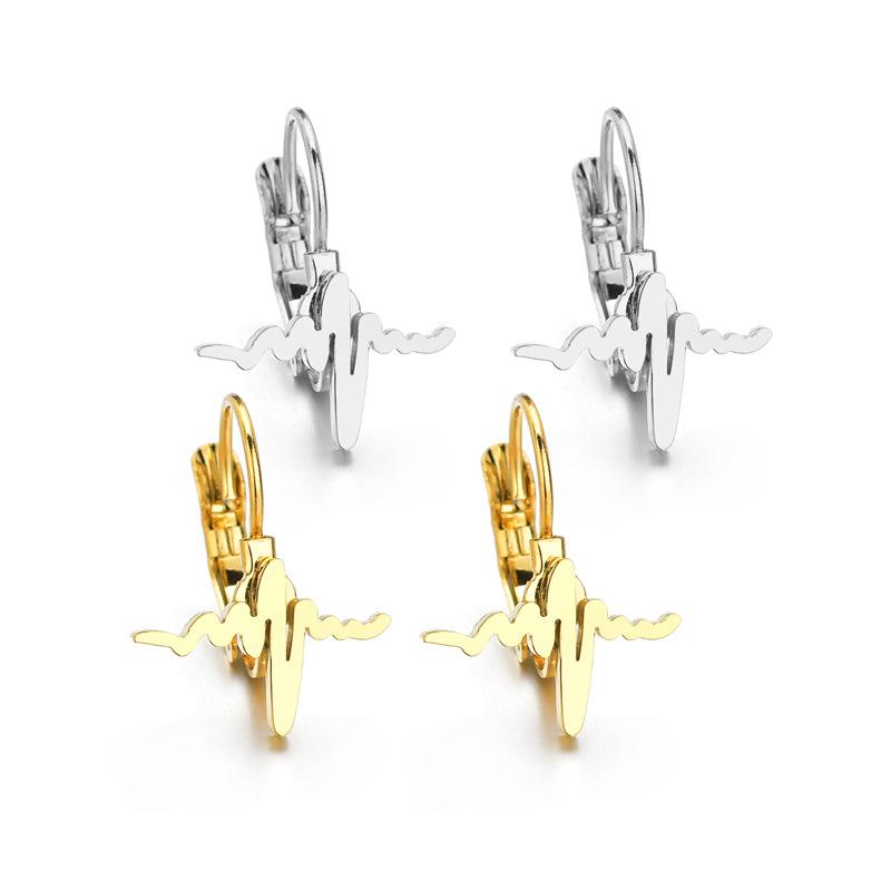 Simple Stainless Steel Heart Beat Piercing Ear Hoop Earrings for Womem Classic Gold Color Circles Ear Cuff Earrings Boho Jewelry
Simple Stainless Steel Heart Beat Piercing Ear Hoop Earrings for Womem Classic Gold Color Circles Ear Cuff Earrings Boho Jewelry