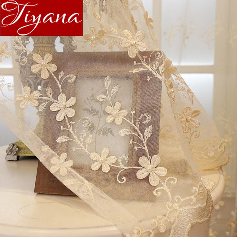 European Luxury Pearl Embroidery Flower Beige Sheer Voile for Living Room Coffee Tulle for Window Bedroom Custom T&362#40, Brown tulle
European Luxury Pearl Embroidery Flower Beige Sheer Voile for Living Room Coffee Tulle for Window Bedroom Custom T&362#40, Brown tulle