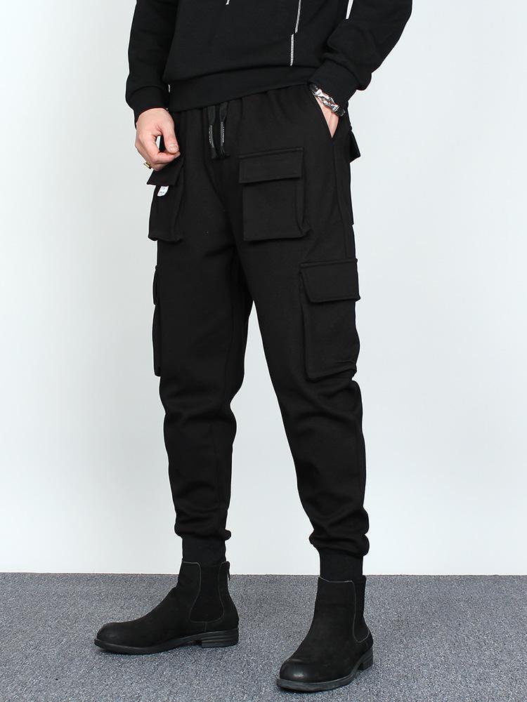 3XL!Winter plus velvet thick loose feet sweatpants tide brand men's trendy handsome casual beam feet overalls, Black
3XL!Winter plus velvet thick loose feet sweatpants tide brand men's trendy handsome casual beam feet overalls, Black