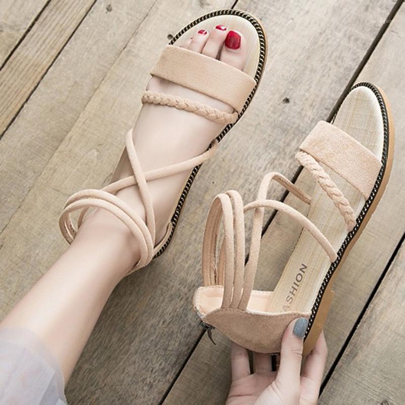 Women Flats Shoes For 2020 New Fashion Summer Sandals Zip Bohemian Beach Shoes Luxury Women sandalias mujer Discount 121, Beige
Women Flats Shoes For 2020 New Fashion Summer Sandals Zip Bohemian Beach Shoes Luxury Women sandalias mujer Discount 121, Beige