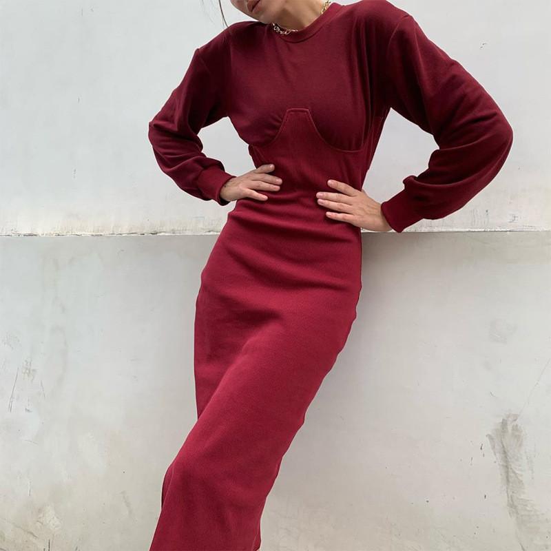 2021 Winter Dress Women Streetwear Split Midi Female Dresses Sexy Club Fashion Patchwork O Neck Long Sleeve Bodycon Vestido Robe, Red
2021 Winter Dress Women Streetwear Split Midi Female Dresses Sexy Club Fashion Patchwork O Neck Long Sleeve Bodycon Vestido Robe, Red