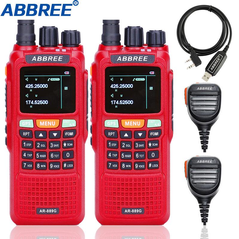 2Pcs ABBREE AR-889G GPS 10Watts Cross Band Portable Walkie Talkie 999CH Dual Band Dual Receiving Hunting Ham CB Radio
2Pcs ABBREE AR-889G GPS 10Watts Cross Band Portable Walkie Talkie 999CH Dual Band Dual Receiving Hunting Ham CB Radio
