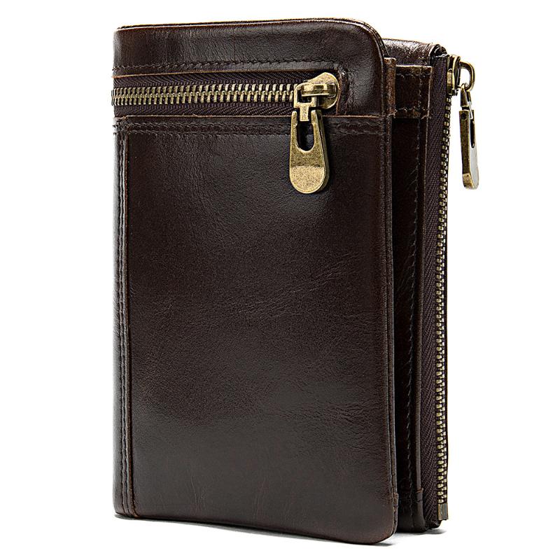 Genuine Leather Men Wallet Fashion Coin Purse Card Holder Small Wallet Men Portomonee Male Cowhide Clutch Zipper Clamp For Money, Brown
Genuine Leather Men Wallet Fashion Coin Purse Card Holder Small Wallet Men Portomonee Male Cowhide Clutch Zipper Clamp For Money, Brown