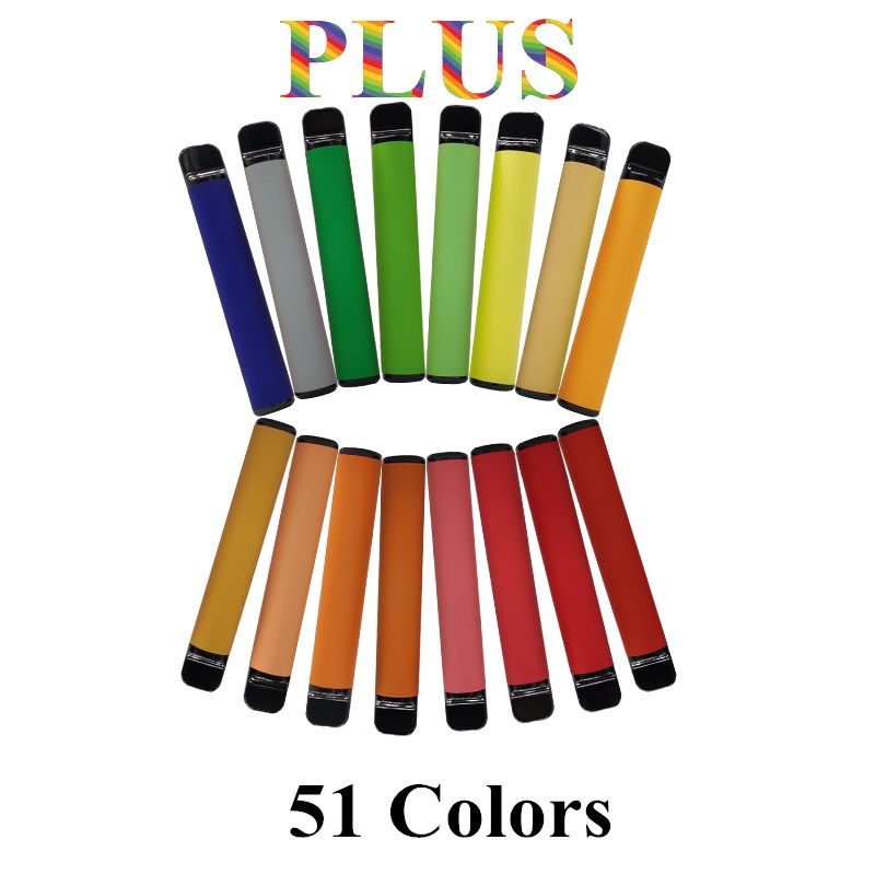 PLUS Disposable Vape Pen Device Cartridges Kits 3.2ML 800puffs Vaporizer 550mah Battery 36 Colors Packaging 5% Disposable Empty Custom Made
PLUS Disposable Vape Pen Device Cartridges Kits 3.2ML 800puffs Vaporizer 550mah Battery 36 Colors Packaging 5% Disposable Empty Custom Made